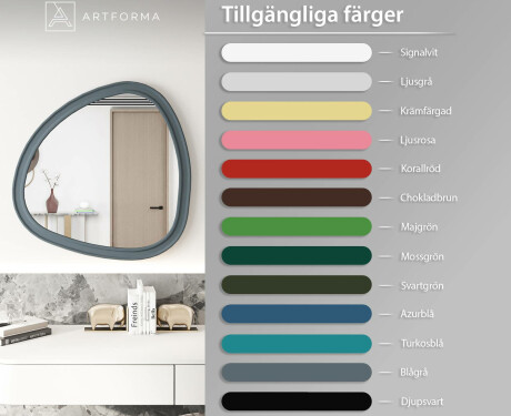 Oregelbunden spegel med MDF-ram L302 #3