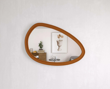 Asymmetrisk spegel med dekorativ MDF-ram L304 #2