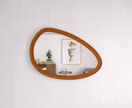 Asymmetrisk spegel med dekorativ MDF-ram L304 #10