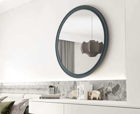 Rund spegel med MDF-finish L300