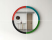 Rund spegel med MDF-finish L300 #9