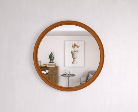 Rund spegel med MDF-finish L300 #10