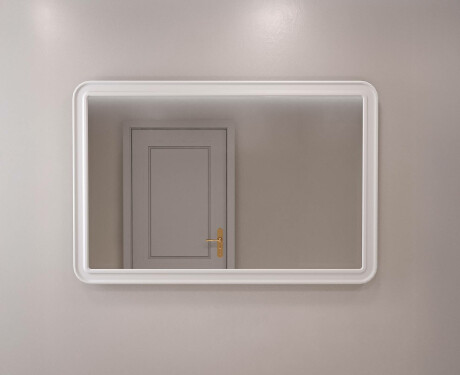 Rundat spegel med MDF-ram L299 #5