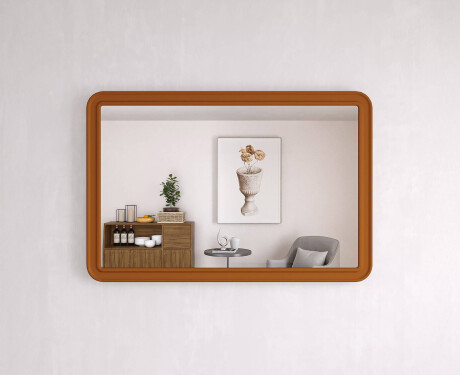 Rundat spegel med MDF-ram L299 #10