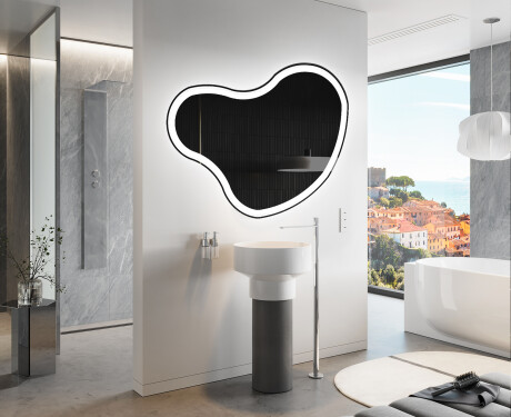 LED Badrumsspegel med oregelbunden form N222 #9