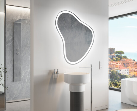 LED Badrumsspegel med oregelbunden form V222