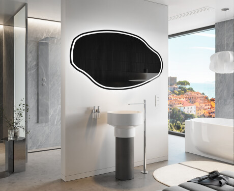 LED Badrumsspegel med oregelbunden form O223 #9