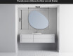 LED Badrumsspegel med oregelbunden form H221 #4