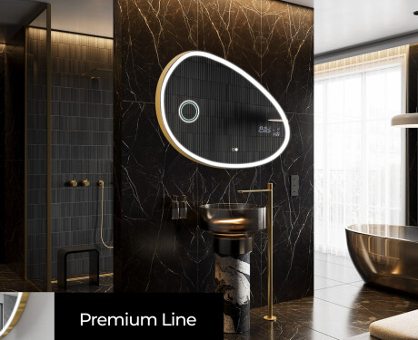 LED Badrumsspegel med oregelbunden form H222 #4
