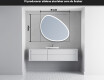 LED Badrumsspegel med oregelbunden form H222 #5