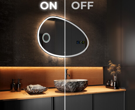 LED Badrumsspegel med oregelbunden form H222 #3