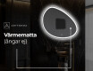 LED Badrumsspegel med oregelbunden form H222 #9