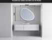 LED Badrumsspegel med oregelbunden form H223 #5