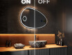 LED Badrumsspegel med oregelbunden form H223 #3