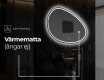 LED Badrumsspegel med oregelbunden form H223 #9