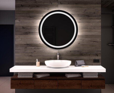 Rund badrumsspegel med LED-belysning Spegel L33
