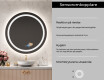 Rund badrumsspegel med LED-belysning Spegel L33 #6