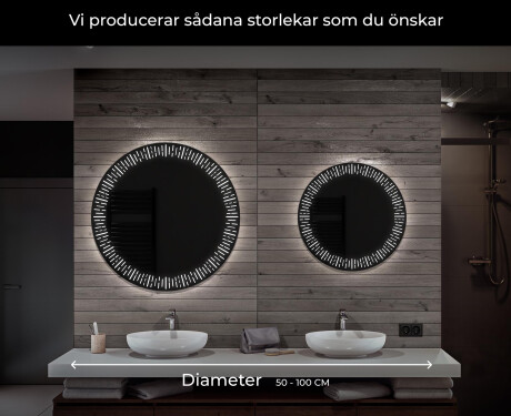 Rund badrumsspegel med LED-belysning Spegel L35 #6