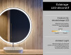 Rund badrumsspegel med LED-belysning Spegel L76 #8