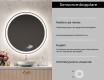 Rund badrumsspegel med LED-belysning Spegel L76 #6