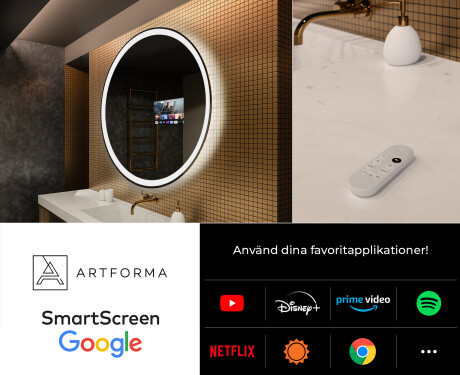 Rund badrumsspegel med LED-belysning Spegel L76 #7