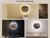 Rund badrumsspegel med LED-belysning Spegel L76 90cm - SmartScreen, DualColor #2