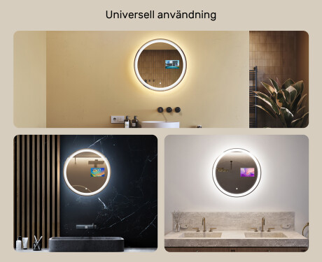 Rund badrumsspegel med LED-belysning Spegel L76 90cm - SmartScreen, DualColor #2