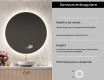 Rund badrumsspegel med LED-belysning Spegel L82 #6
