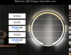 Rund badrumsspegel med LED-belysning Spegel L96 #7