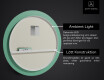 Rund badrumsspegel med LED-belysning Spegel L96 #3