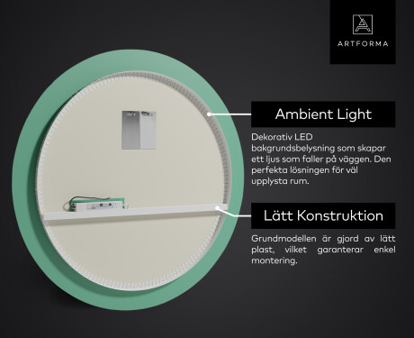 Rund badrumsspegel med LED-belysning Spegel L96 #3