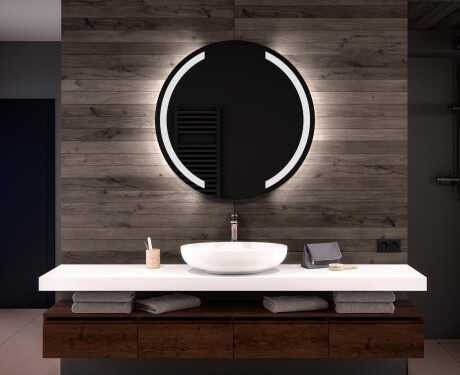 Rund badrumsspegel med LED-belysning Spegel L97