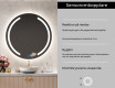 Rund badrumsspegel med LED-belysning Spegel L97 #6