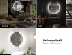 Rund badrumsspegel med LED-belysning Spegel L99 #9