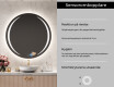 Rund badrumsspegel med LED-belysning Spegel L99 #6