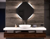 Rund badrumsspegel med LED-belysning Spegel L114