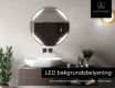 Rund badrumsspegel med LED-belysning Spegel L114 #5