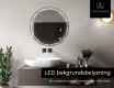 Rund badrumsspegel med LED-belysning Spegel L115 #5