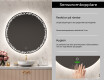 Rund badrumsspegel med LED-belysning Spegel L115 #6