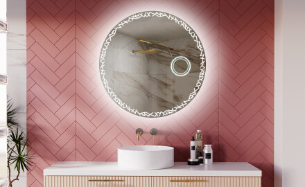 Rund badrumsspegel med LED-belysning Spegel L115