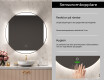 Rund badrumsspegel med LED-belysning Spegel L116 #6