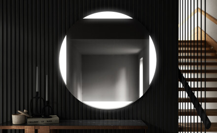 Rund badrumsspegel med LED-belysning Spegel L116
