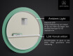 Rund badrumsspegel med LED-belysning Spegel L118 #3