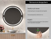 Rund badrumsspegel med LED-belysning Spegel L118 #6