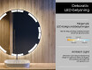 Rund badrumsspegel med LED-belysning Spegel L120 #4