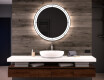 Rund badrumsspegel med LED-belysning Spegel L122