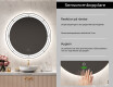 Rund badrumsspegel med LED-belysning Spegel L122 #6