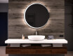Rund badrumsspegel med LED-belysning Spegel L123