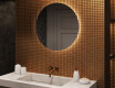 Rund badrumsspegel med LED-belysning Spegel 70cm med kallt LED-ljus 7000K, varmt ljus 3000K eller neutralt ljus 4500K