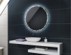 Rund stor batteridrivne spegel med belysning LED L115 #2